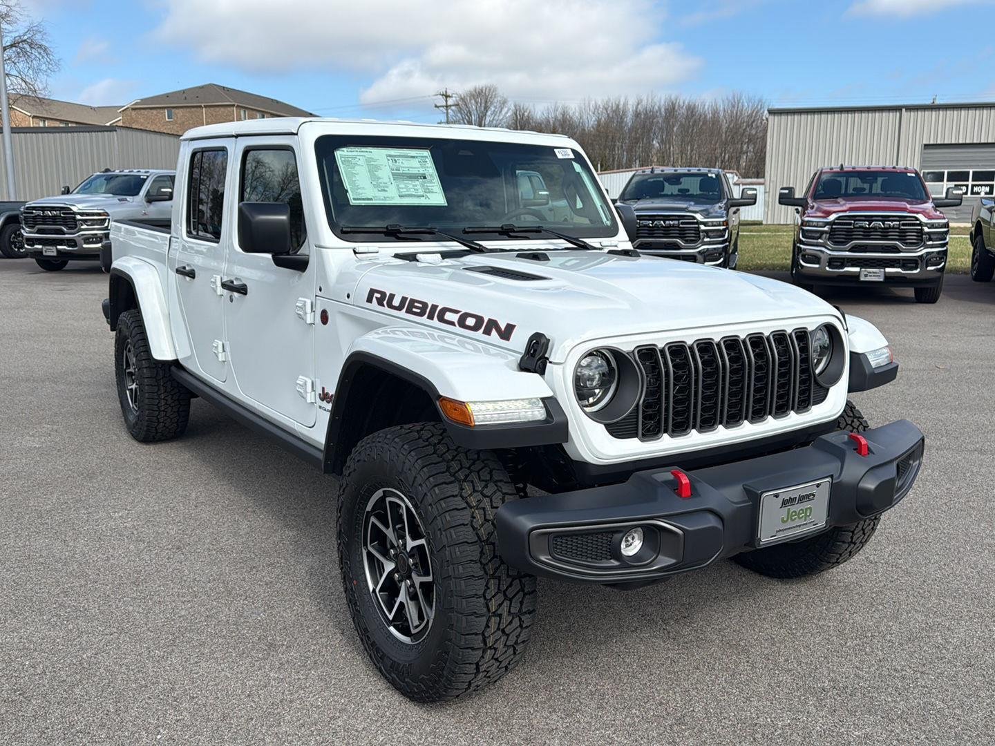 New 2026 Bright White Clear-Coat Exterior Paint Jeep Rubicon image 2