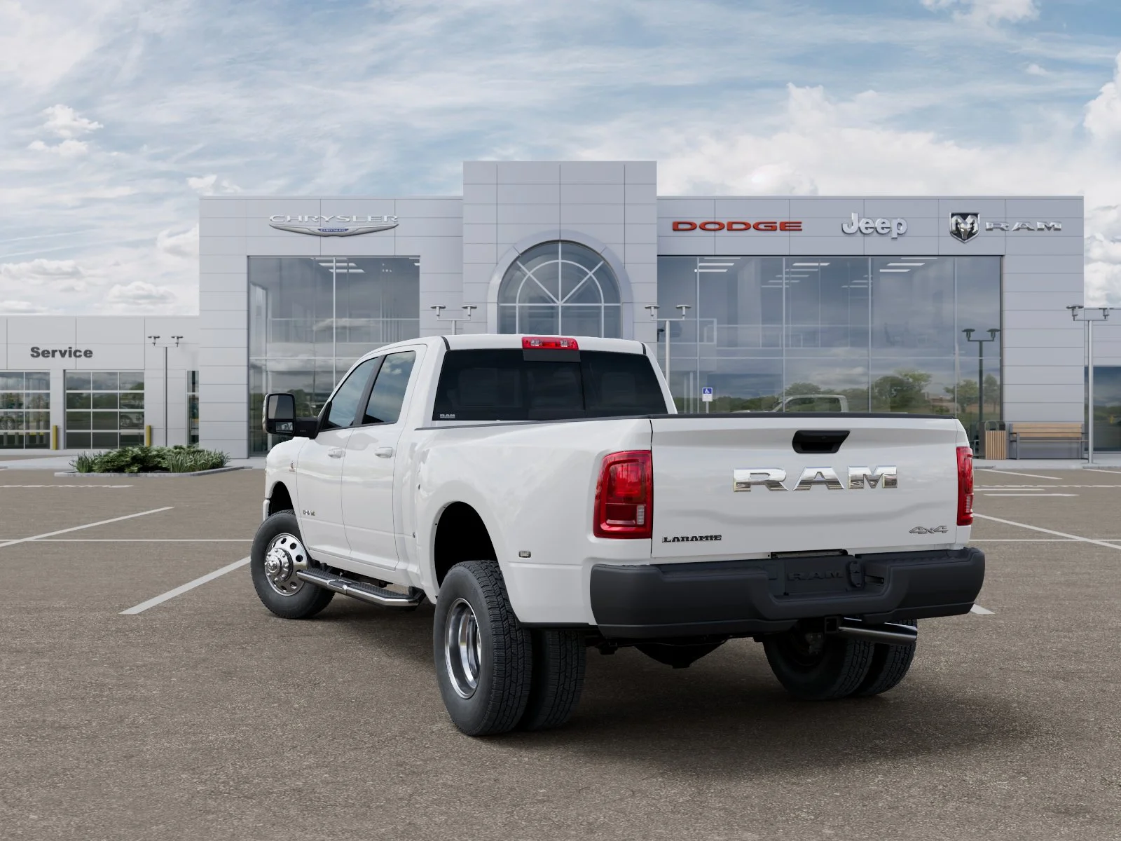 New 2026 Bright White Clear-Coat Exterior Paint RAM Laramie image 29