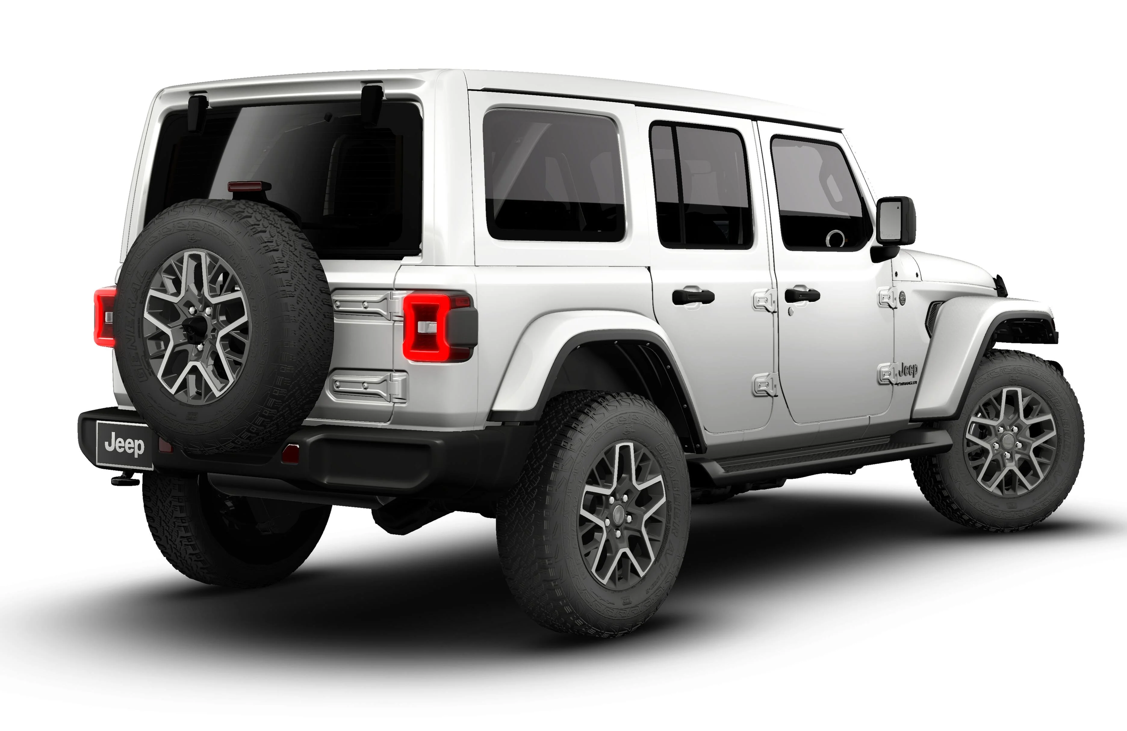 New 2026 Bright White Clear-Coat Exterior Paint Jeep Sahara image 14