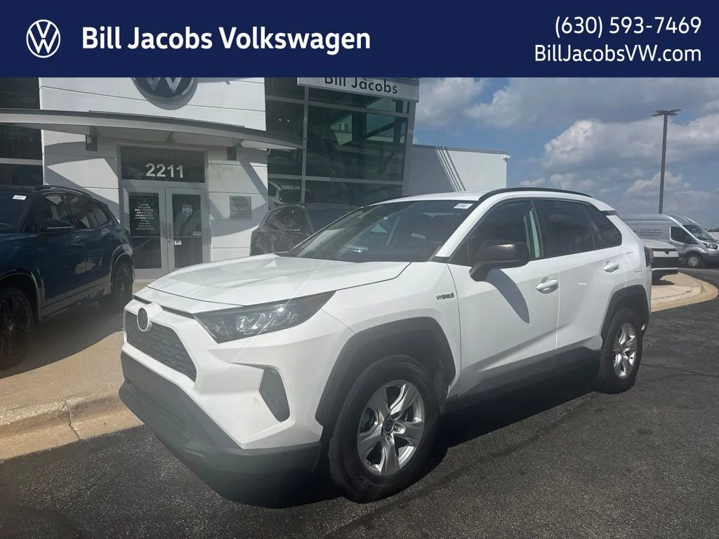 Used 2021 Super White Toyota LE image 1