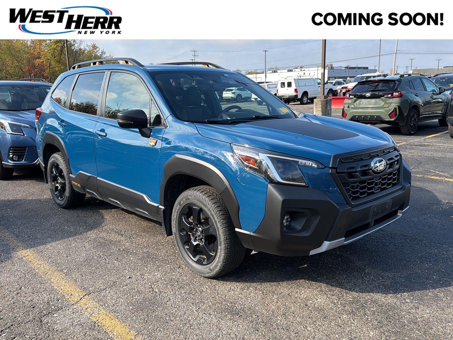 Used 2024 Geyser Blue Subaru Wilderness image 1