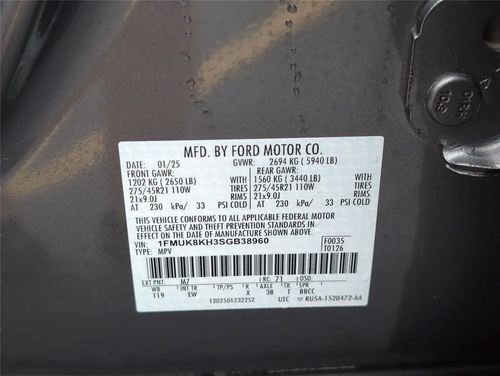 Used 2025 Carbonized Gray Ford ST-Line image 10