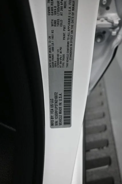 New 2026 Bright White Clear-Coat Exterior Paint RAM RHO image 16
