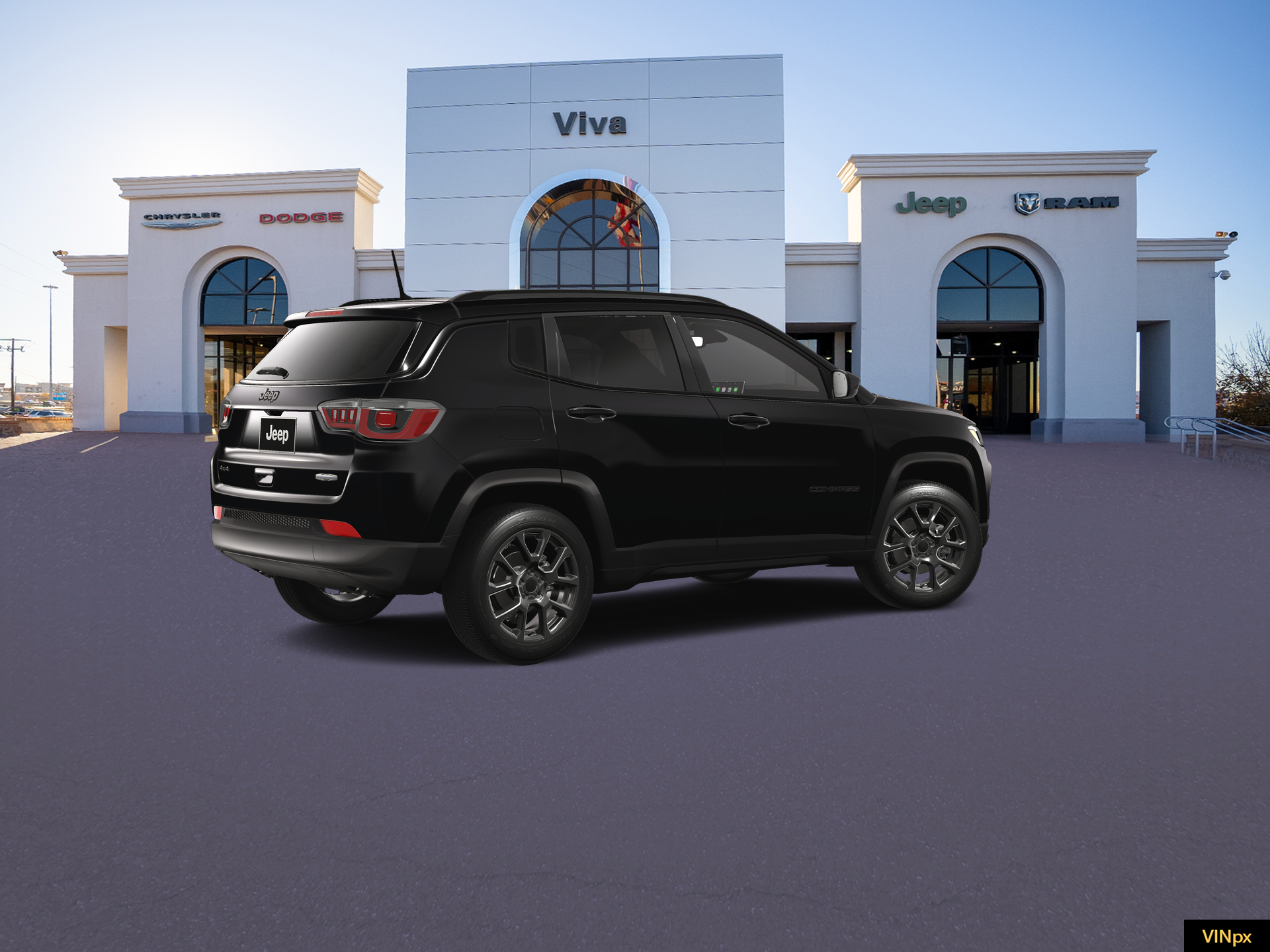 New 2026 Diamond Black Crystal Pearl-Coat Exterior Paint Jeep Latitude image 8