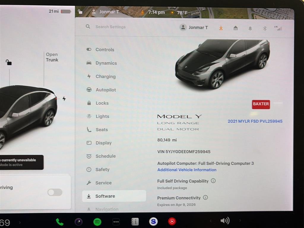 Used 2021 Tesla Model Y Long Range with VIN 5YJYGDEE0MF259945 for sale in Omaha, NE