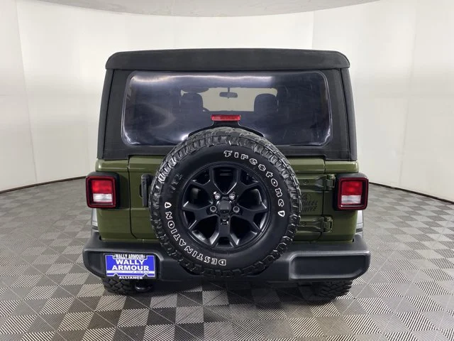 Used 2022 Green Jeep Unlimited Willys image 7