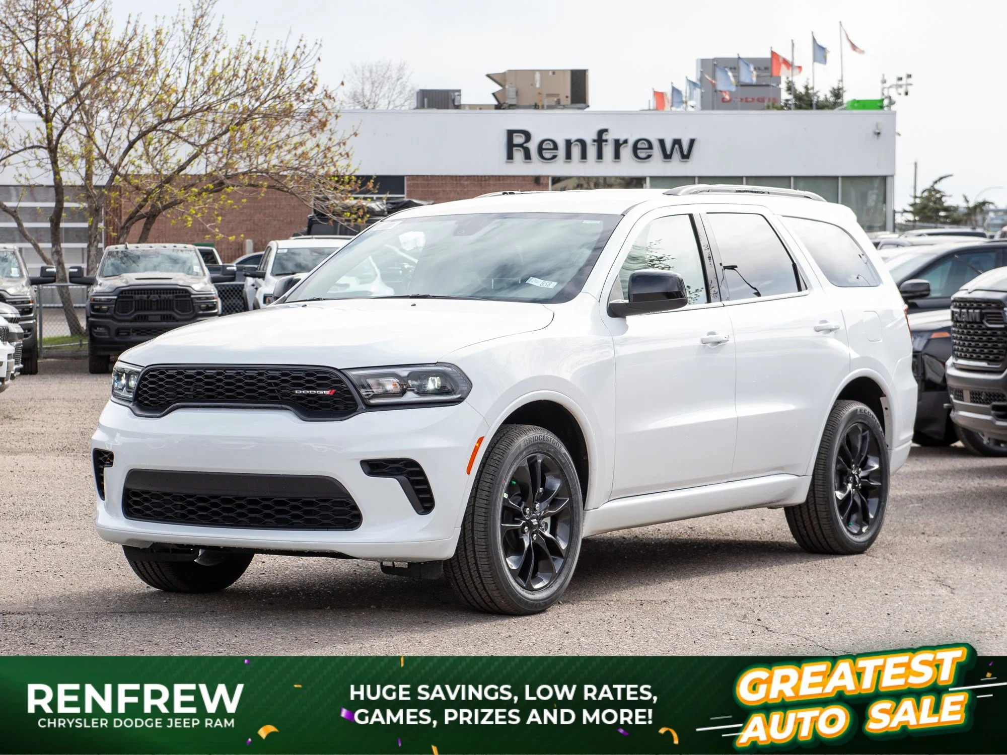 New 2026 White Dodge GT Plus* AWD, Heated Seats/Wheel, Remote Start, Navigation image 1