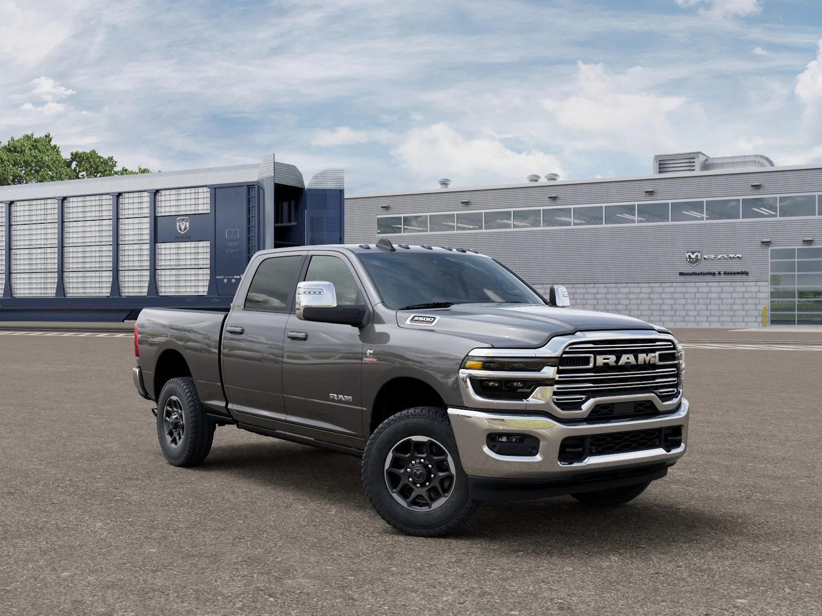New 2026 Granite Crystal Metallic Clear-Coat Exterior Paint RAM Laramie image 3