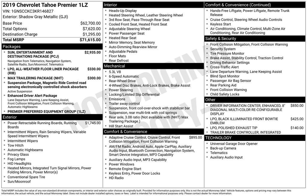 Used 2019 SHADOW GRAY METALLIC Chevrolet Premier image 3