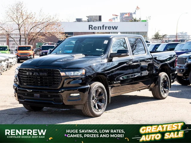 2026 RAM 1500 Sport* Crew Cab 4x4, Panoramic Sunroof, Heated Seats/Wheel, Alpine Audio