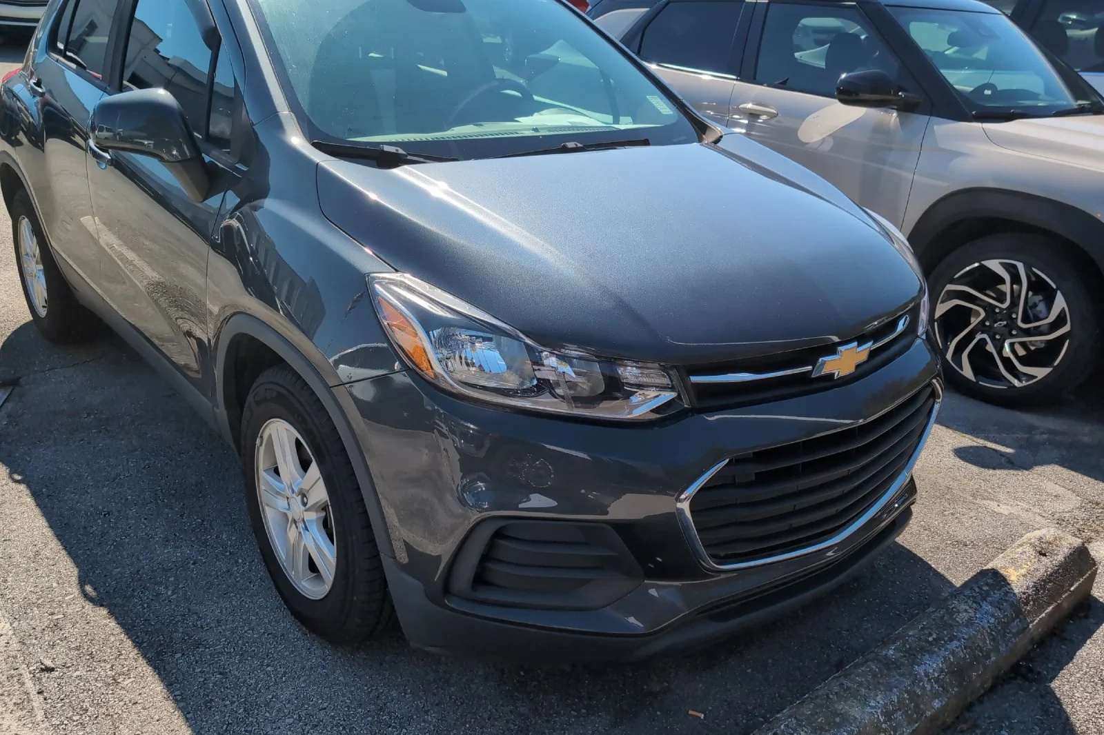 Used 2020 NIGHTFALL GRAY METALLIC Chevrolet LS image 2