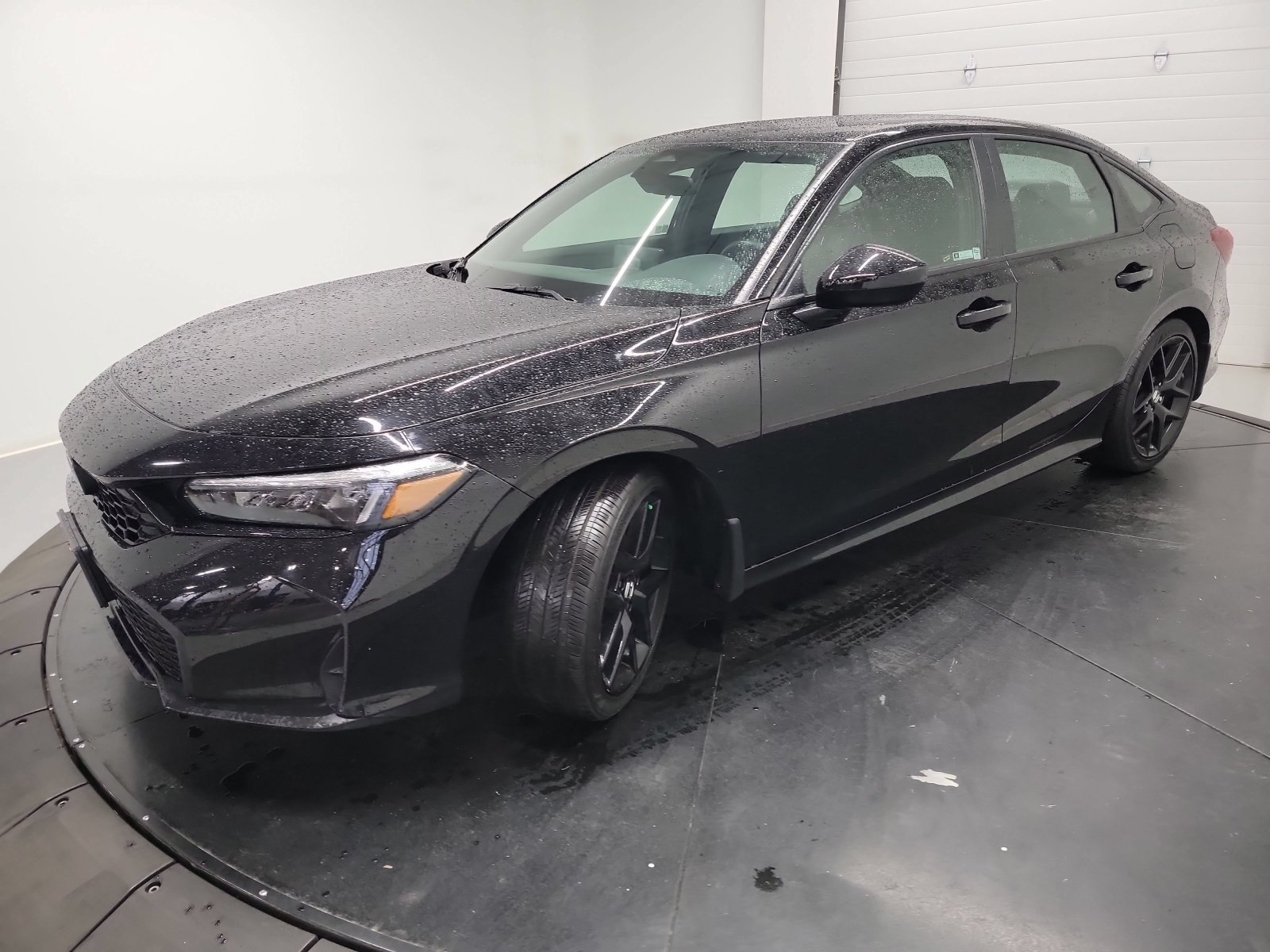 Certified Used 2025 Crystal Black Pearl Honda 4D HYBRID SPORT image 3
