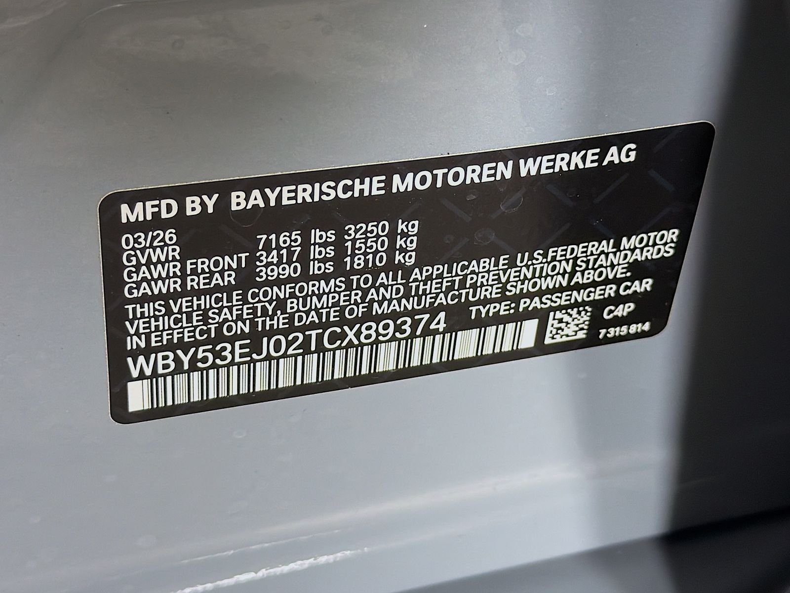 New 2026 Brooklyn Grey Metallic BMW xDrive60 image 34