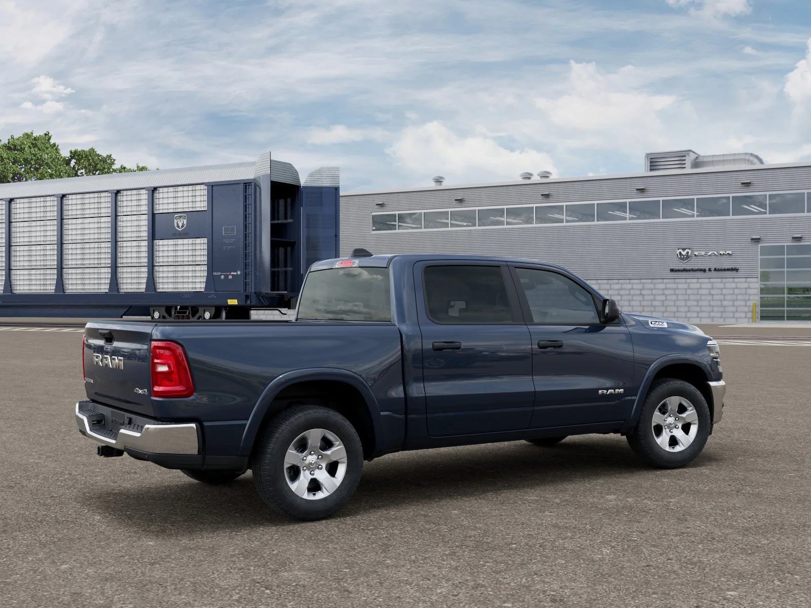 New 2026 Forged Blue Metallic Exterior Paint RAM BIG HORN image 2