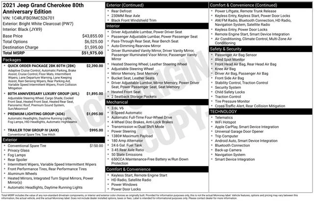Used 2021 White Jeep Limited image 42