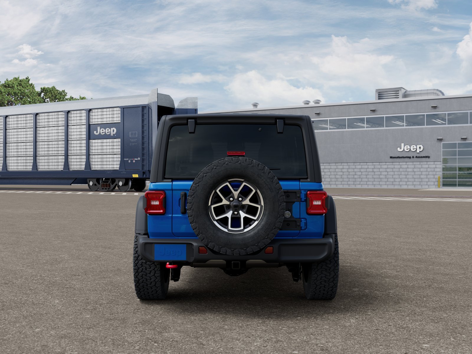 New 2026 Hydro Blue Pearl-Coat Exterior Paint Jeep Rubicon image 22