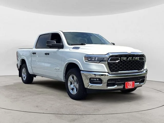 New 2026 Bright White Clearcoat Ram BIG HORN CREW CAB 4X4 5