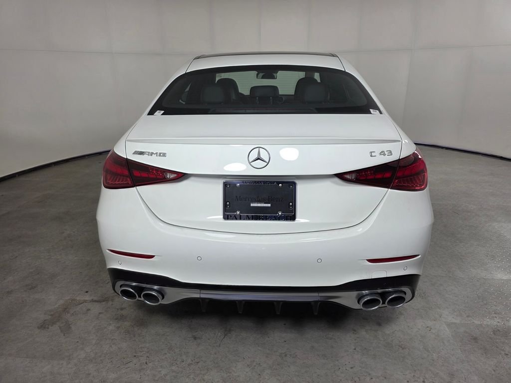 New 2026 Polar White Mercedes-Benz AMG® C 43 4MATIC® Sedan image 5