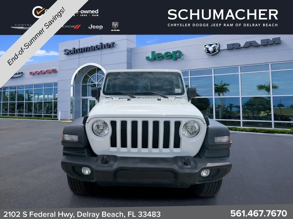 Used 2022 White Jeep Unlimited Sport S image 2