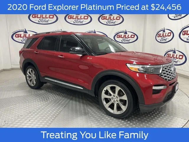 Certified Used 2020 Rapid Red Metallic Tinted Clearcoat Ford Platinum image 1