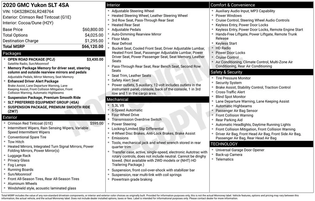 Used 2020 Red GMC SLT image 6