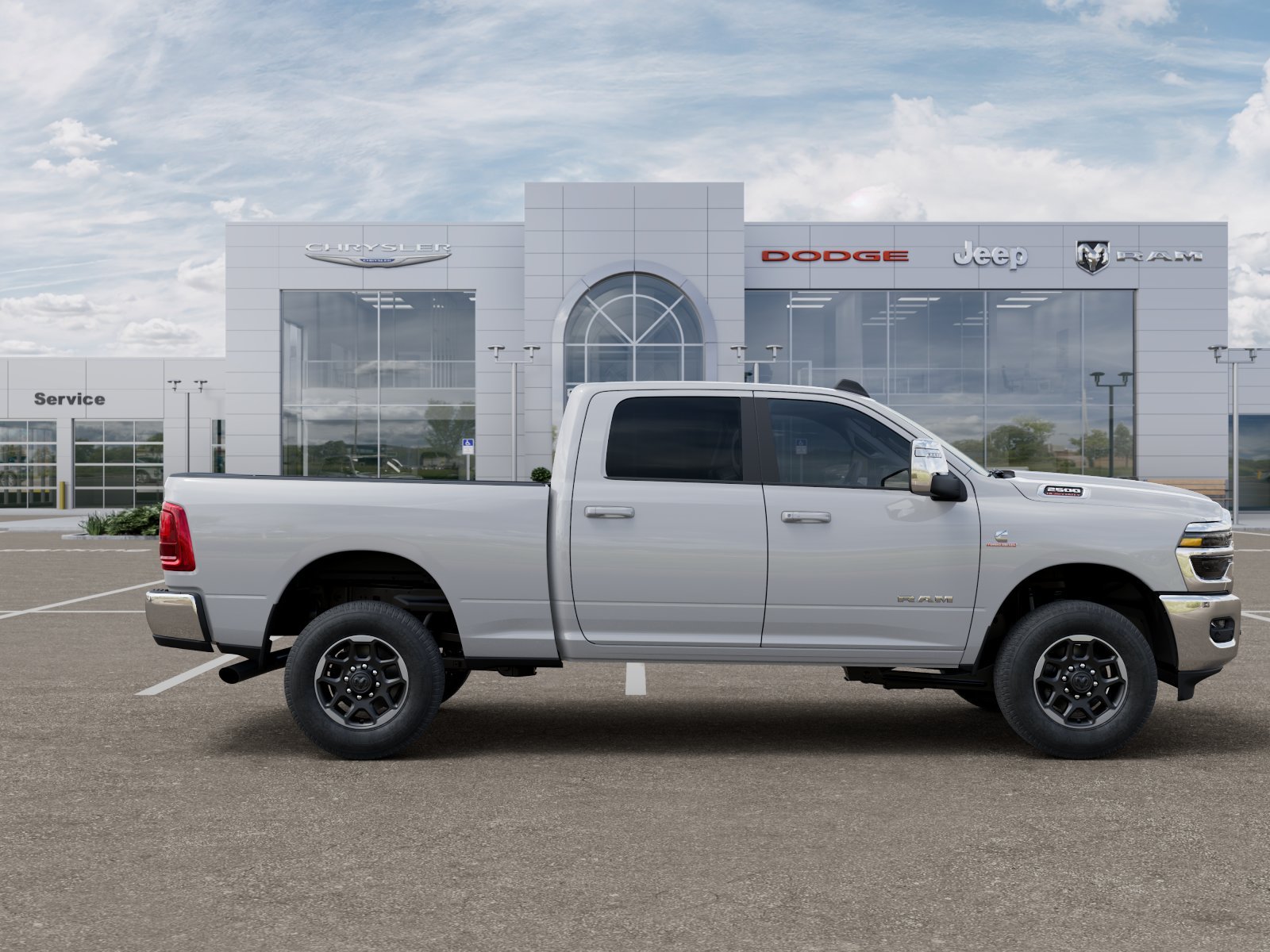 New 2025 Bright White Clear-Coat Exterior Paint RAM Laramie image 38