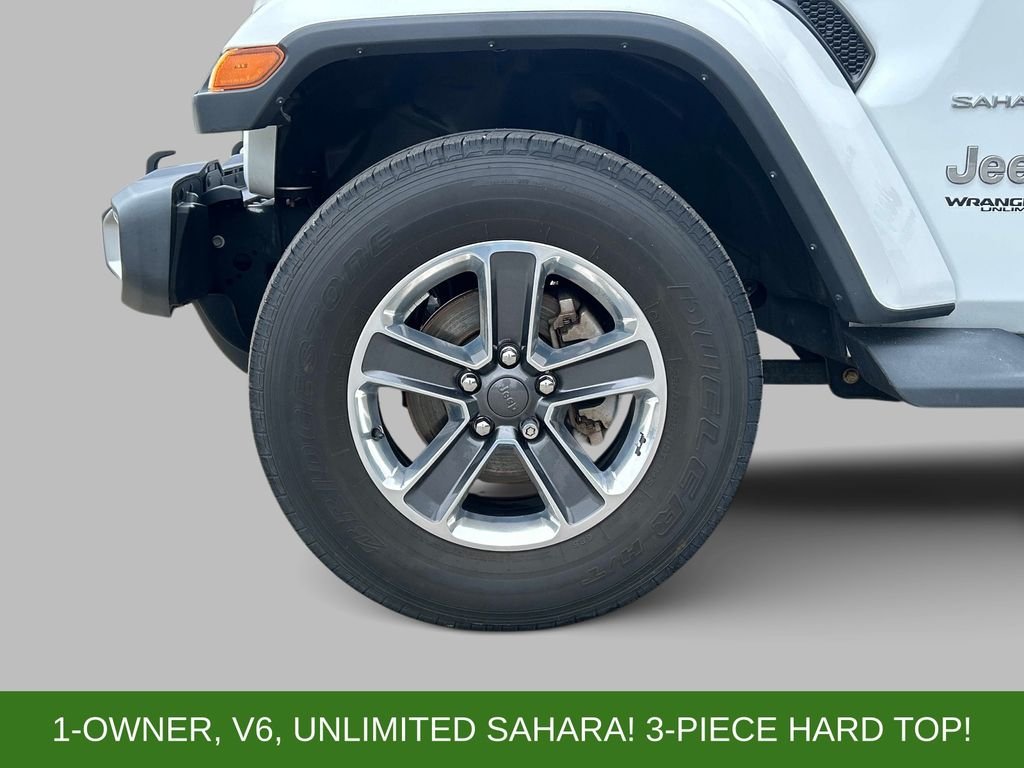 Used 2018 White Jeep Unlimited Sahara image 9
