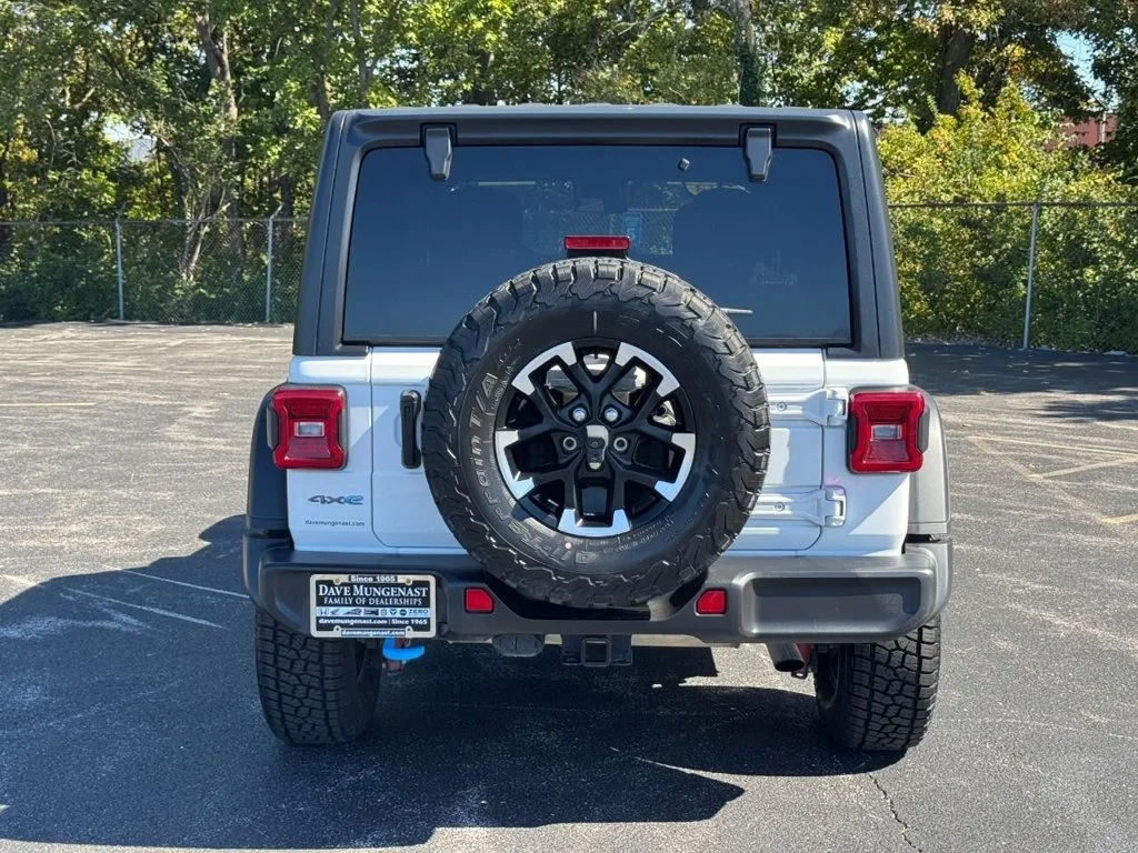 Used 2024 Bright White Clearcoat Jeep Rubicon 4xe image 6