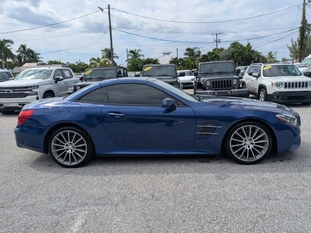 Used 2017 Blue Mercedes-Benz SL 450 image 9