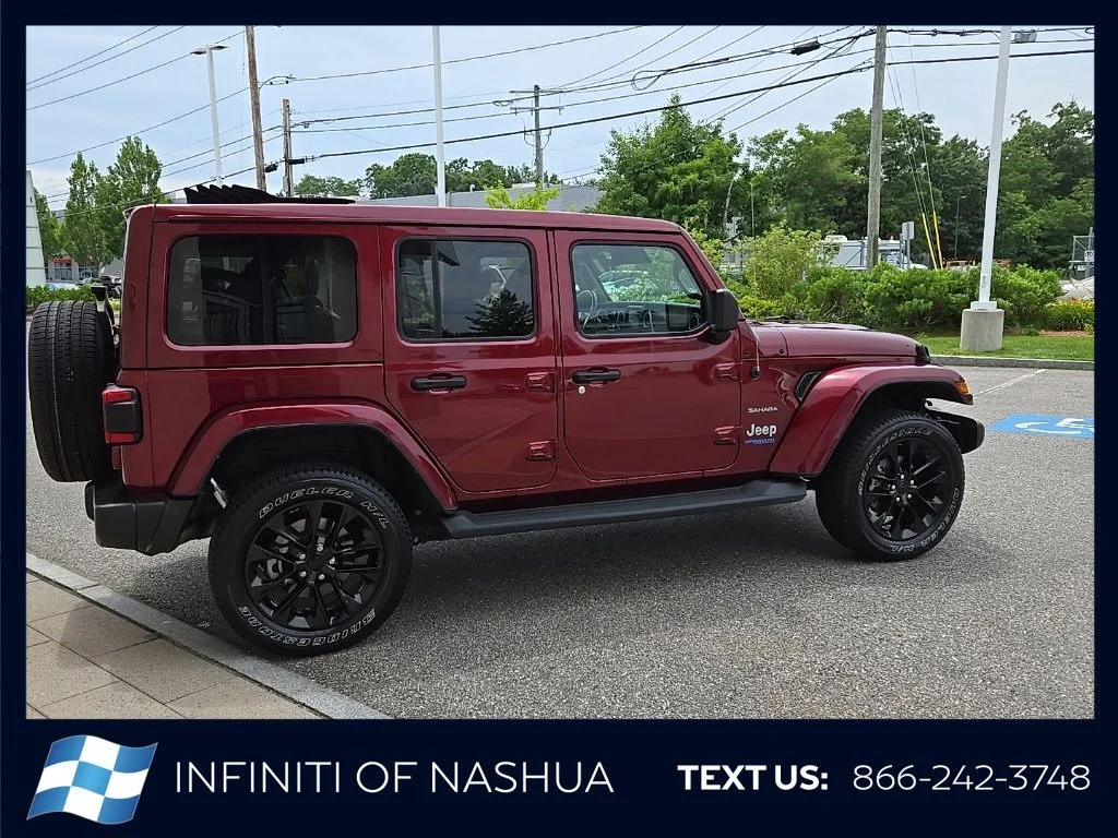 Used 2021 Red Jeep Unlimited Sahara 4xe image 11