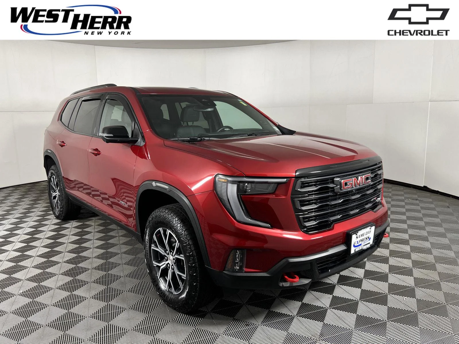 Used 2024 Volcanic Red Tintcoat GMC AT4 image 1