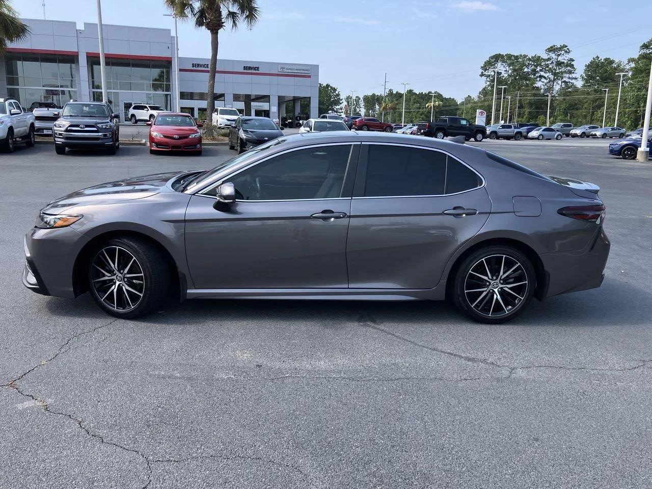 Certified Used 2024 Gray (Predawn Gray Mica) Toyota SE image 2