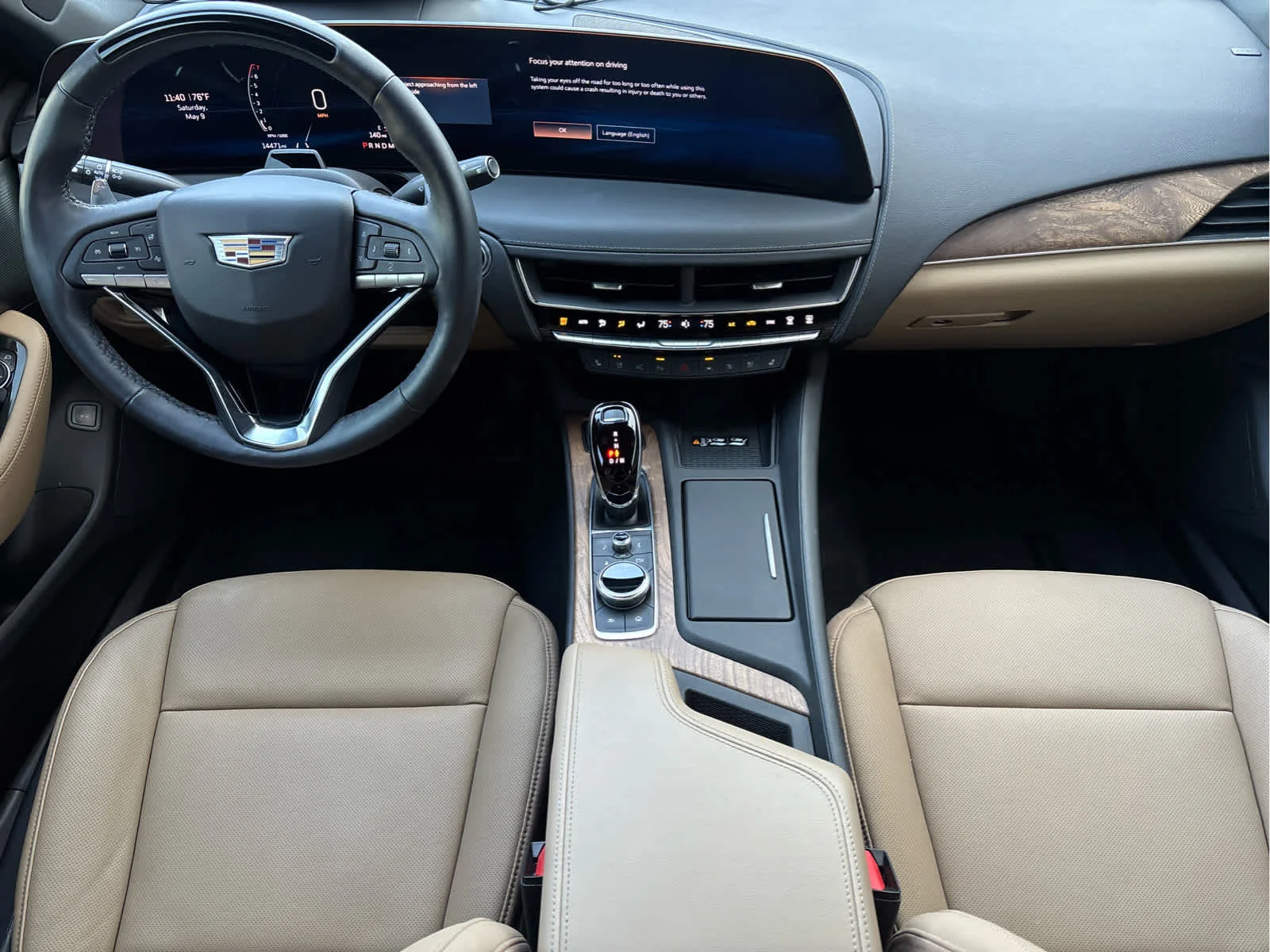 Certified Used 2025 Crystal White Tricoat Cadillac Premium Luxury image 16