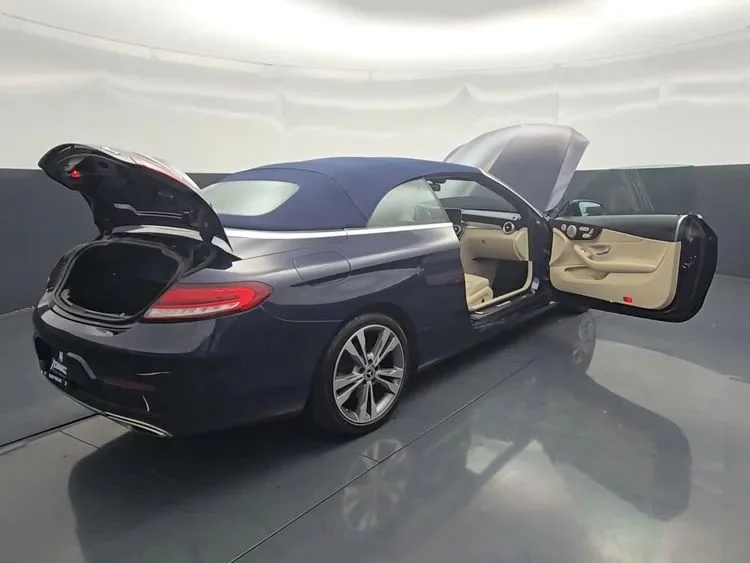 Used 2019 Blue Mercedes-Benz C 300 4MATIC® Cabriolet 2D image 29
