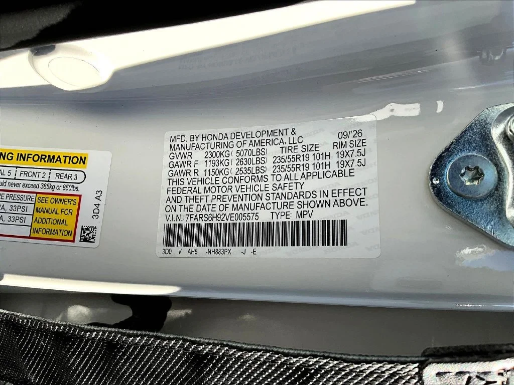 New 2027 Platinum White Pearl Honda Sport Touring Hybrid AWD image 21
