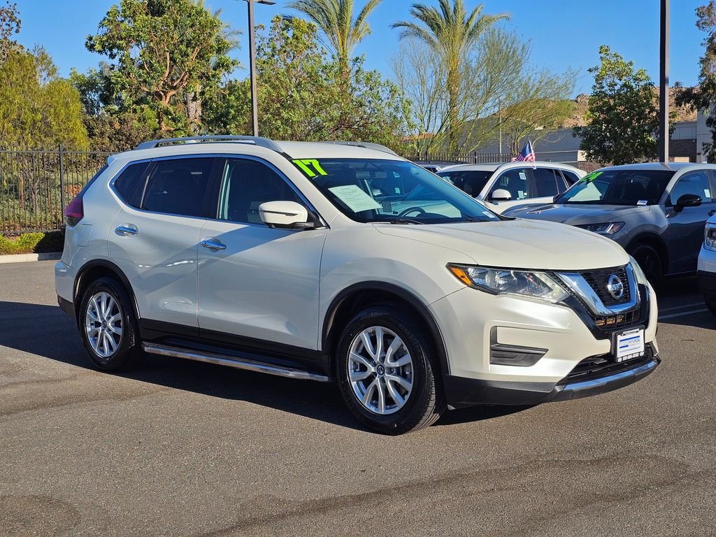 Used 2017 Nissan Rogue SV with VIN 5N1AT2MN6HC755074 for sale in Moreno Valley, CA