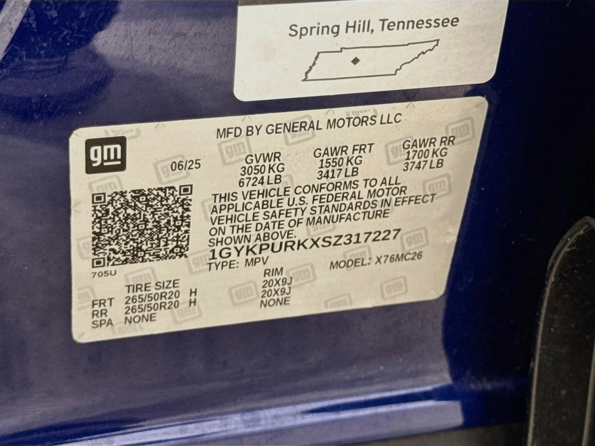 Used 2025 Opulent Blue Metallic Cadillac Sport 1 image 34