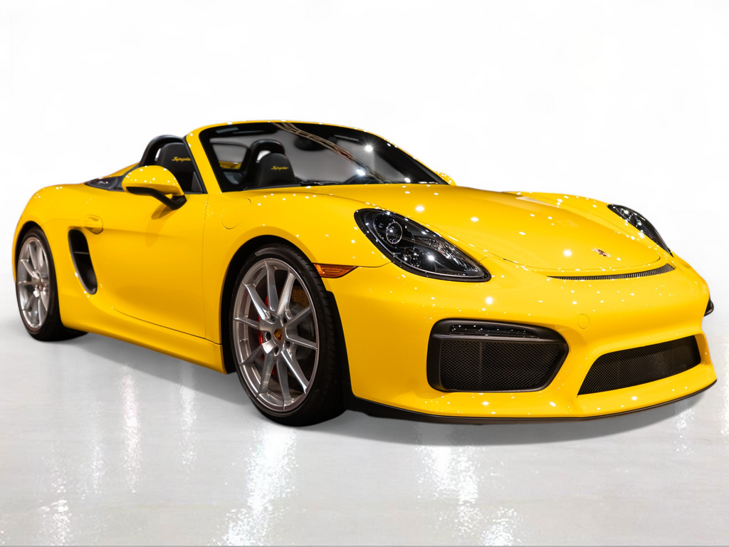 Used 2016 Racing Yellow Porsche Spyder image 8