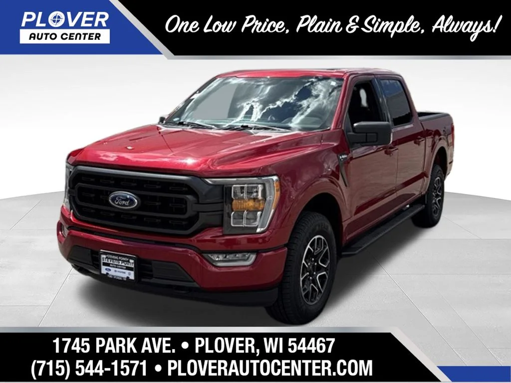 Used 2022 Rapid Red Metallic Tinted Clearcoat Ford XLT image 1