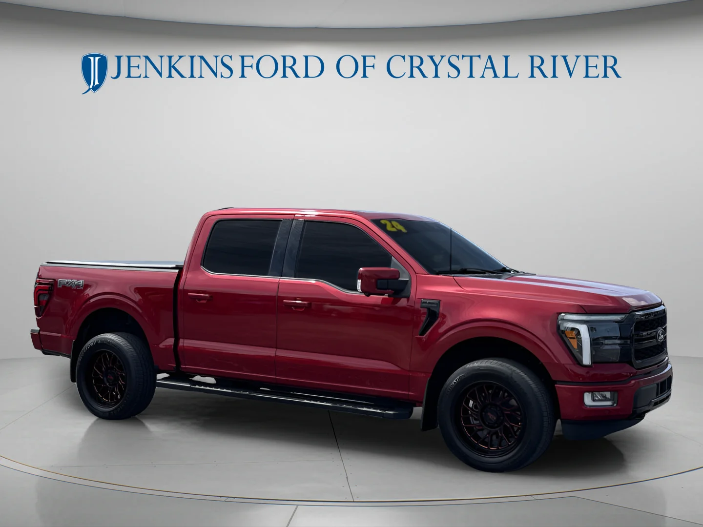 Used 2024 Rapid Red Metallic Tinted Clearcoat Ford LARIAT image 2
