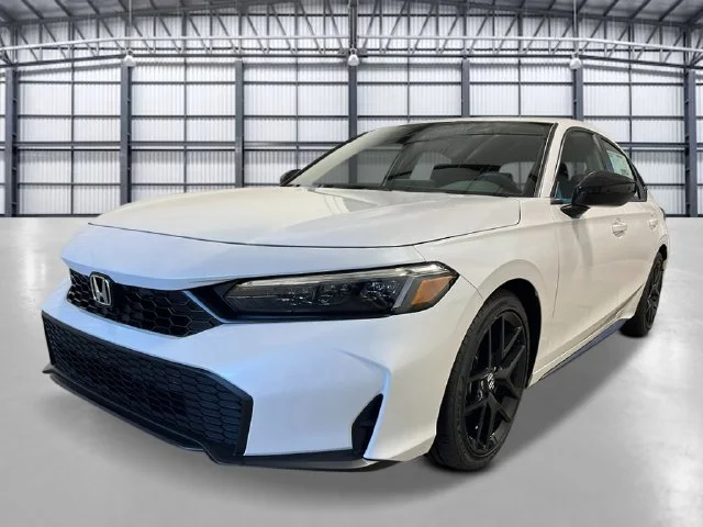 New 2026 Platinum White Pearl Honda FWD Sport image 1