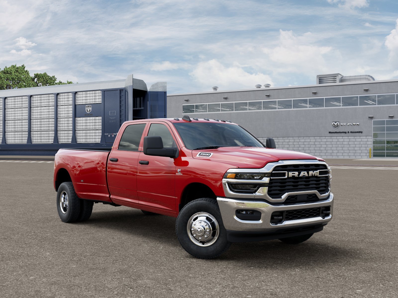 New 2026 Flame Red Clear-Coat Exterior Paint RAM TRADESMAN image 3