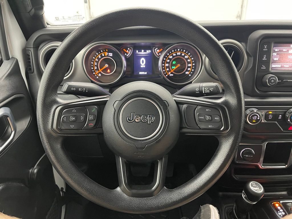 Used 2021 Bright White Clearcoat Jeep Unlimited Willys image 17
