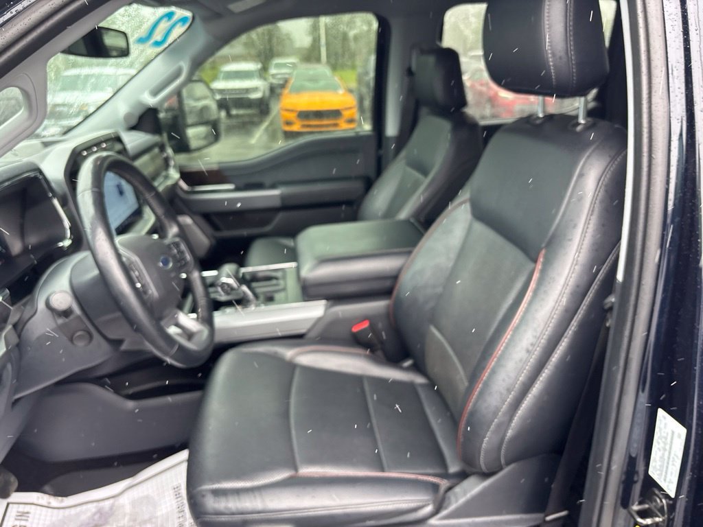 Used 2022 Antimatter Blue Metallic Ford Lariat image 28