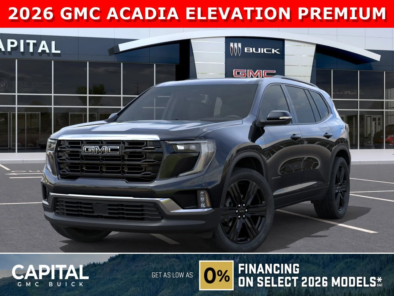 New 2026 EBONY TWILIGHT METALLIC GMC Elevation image 1