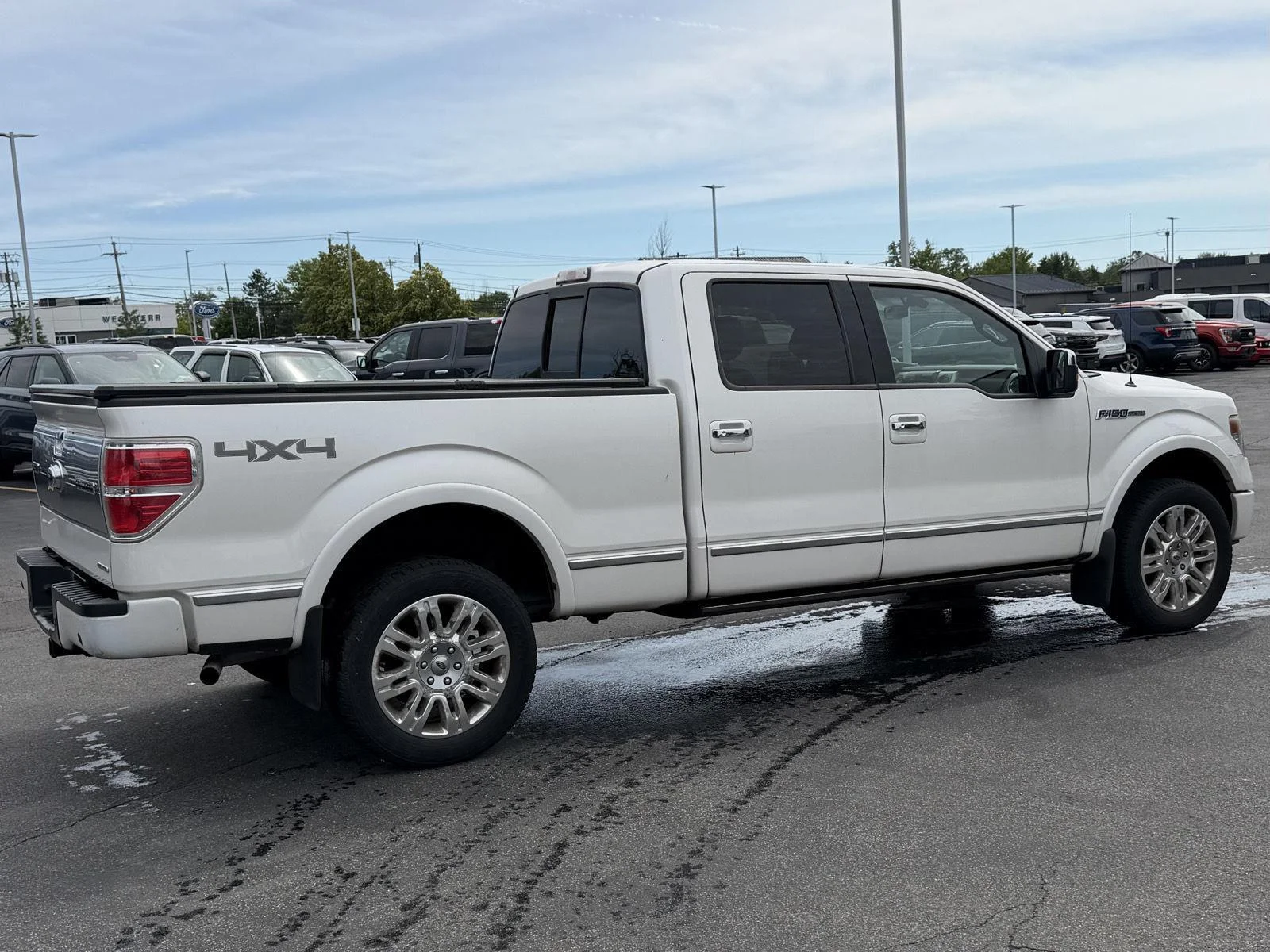 Used 2014 White Platinum Metallic Tri-Coat Ford  image 5