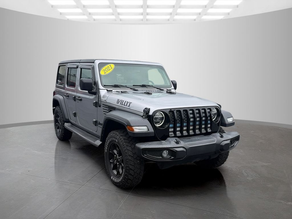 Used 2021 Silver Jeep Unlimited Willys image 5