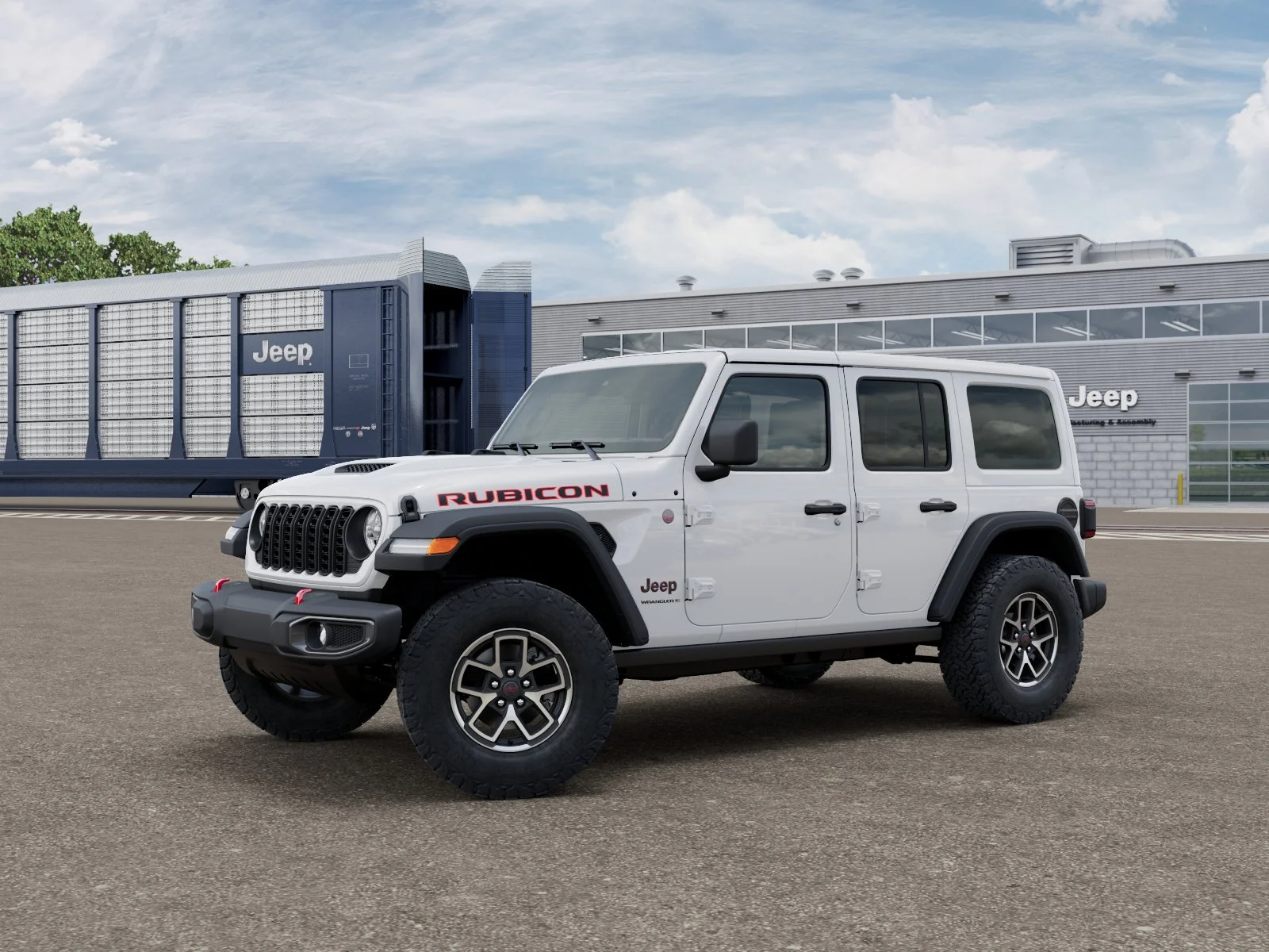 New 2026 Bright White Clear-Coat Exterior Paint Jeep Rubicon image 27