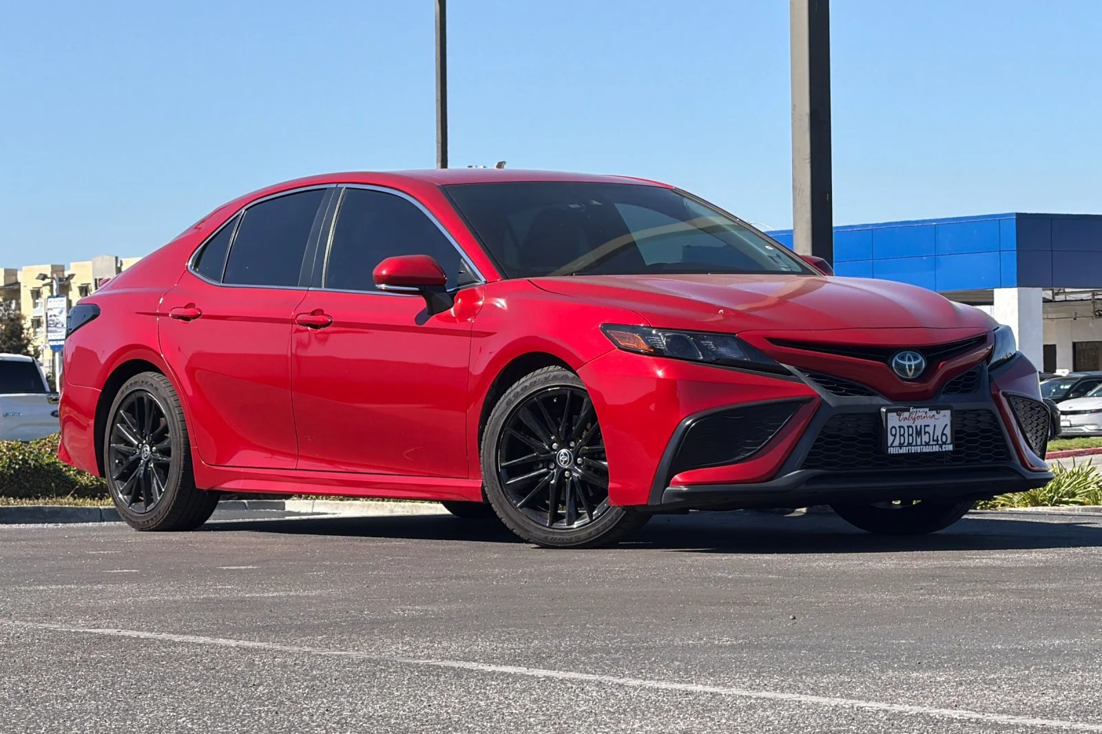 Used 2022 Red Toyota SE image 2