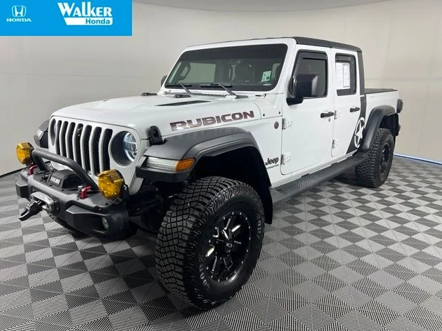 Used 2021 Bright White Clearcoat Jeep Rubicon image 3